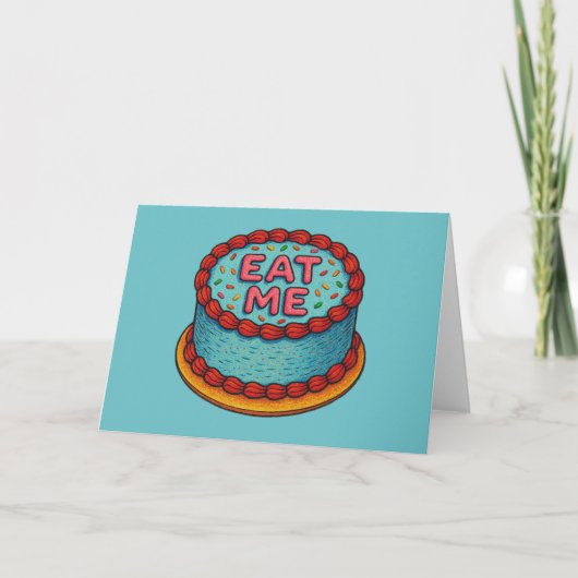 Eet me taart kaart (Voorkant)