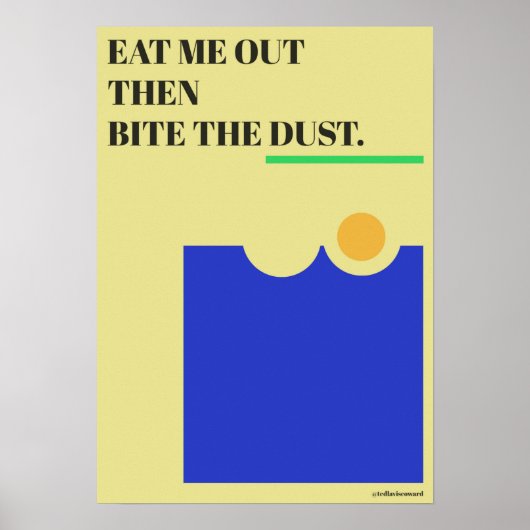 Eet me uit. poster (Voorkant)