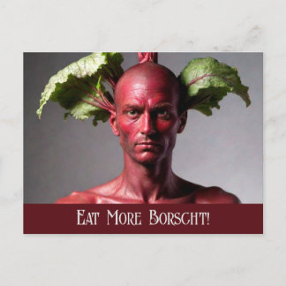 Eet meer Borscht: Beet Man Briefkaart
