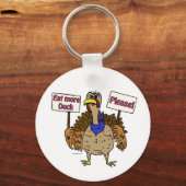 Eet meer eend - pratend Turkije Sleutelhanger (Voorkant)