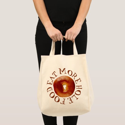 Eet meer eenhoevelvoedsel tote bag (Voorkant (product))