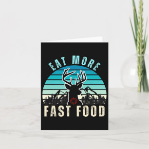 Eet meer Fast Food Retro Camper Herten Hunti Kaart
