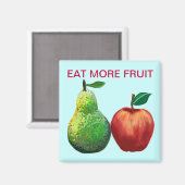 Eet meer fruit - appel en peer magneet (Voorkant / Achterkant)