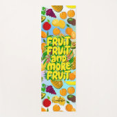 Eet meer fruit | motivatie gezond voedsel yogamat (Voorkant)