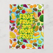 Eet meer fruit | motivatie gezonde levensmiddelen briefkaart (Voorkant)