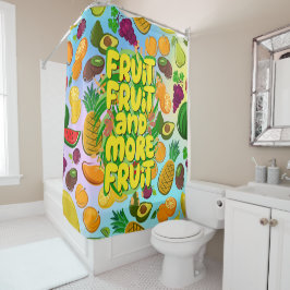 Eet meer fruit | motivatie gezonde levensmiddelen  douchegordijn