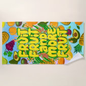 Eet meer fruit | motivatie gezonde levensmiddelen  strandlaken (Voorkant)