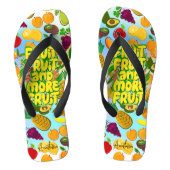 Eet meer fruit | motivatie gezonde levensmiddelen  teenslippers (Voetbed)