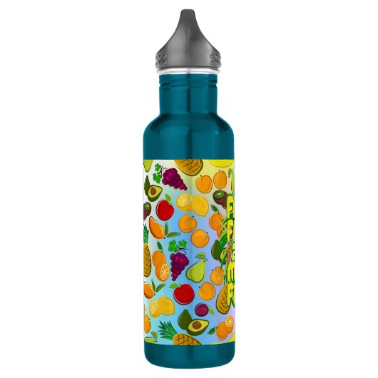 Eet meer fruit | motivatie gezonde levensmiddelen  waterfles  (Links)