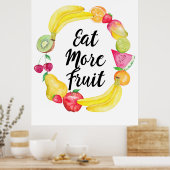 Eet meer fruit poster (Keuken)