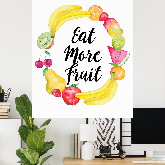 Eet meer fruit poster (Thuiskantoor)