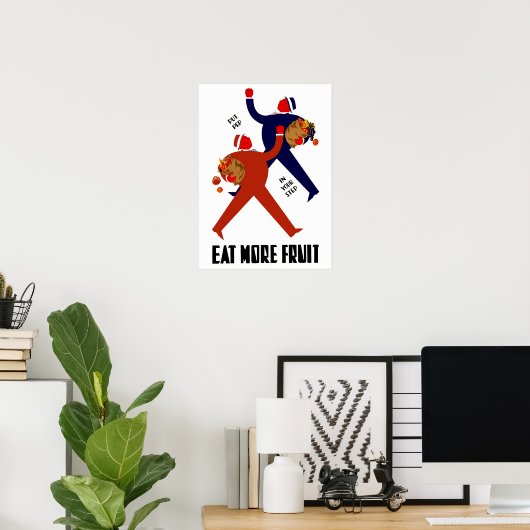 Eet meer fruit poster (Thuiskantoor)