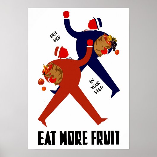 Eet meer fruit poster (Voorkant)