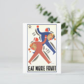 "eet meer fruit" Poster Briefkaart (Staand voorkant)