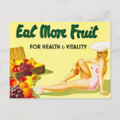 Eet meer fruit voor gezondheid en vitaliteit  briefkaart (Voorkant)
