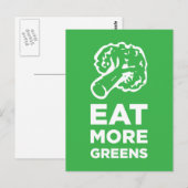 Eet meer groenen briefkaart (Voorkant / Achterkant)