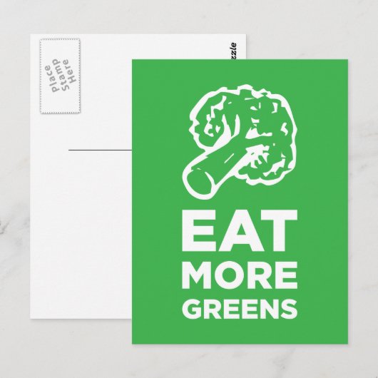 Eet meer groenen briefkaart (Voorkant / Achterkant)