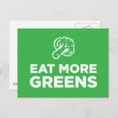 Eet meer groenen briefkaart (Voorkant / Achterkant)