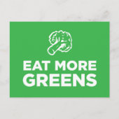 Eet meer groenen briefkaart (Voorkant)