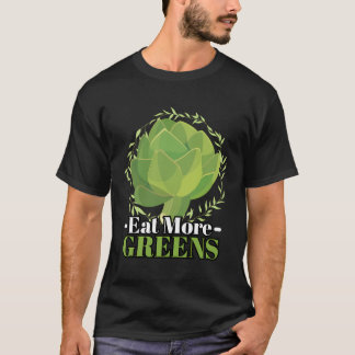 Eet meer Groenen I Vegan Artisjok Groente Artikel T-shirt