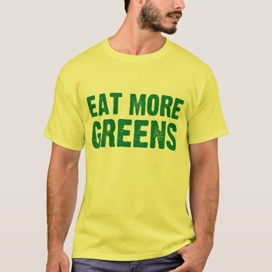 Eet meer groenen t-shirt (Voorkant)