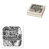 Eet meer groenten en tuinders Art Rubberstempel (Gestempeld)