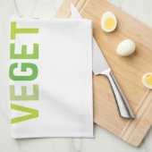 Eet meer groenten Thea Towel Theedoek (Quarter Fold)