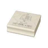 Eet meer kake Birthday Rubber Art Stempel (Stempel)