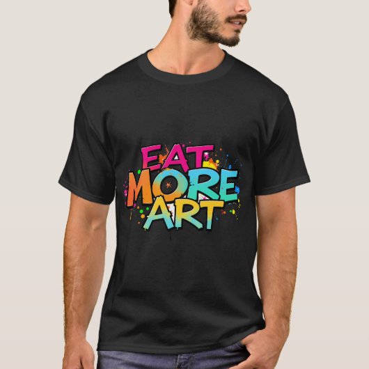 EET MEER KUNST T-SHIRT (Voorkant)