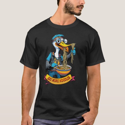 EET MEER NOEDLES T-SHIRT (Voorkant)