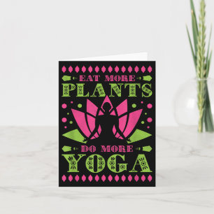 Eet Meer Planten Doe Meer Yoga, Vegan Kaart