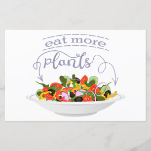 Eet meer planten frisse salade motivatie beletteri