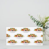 Eet meer planten frisse salade motivatie beletteri (Staand voorkant)