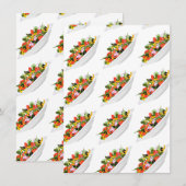 Eet meer planten frisse salade motivatie beletteri aankondiging (Voorkant / Achterkant)