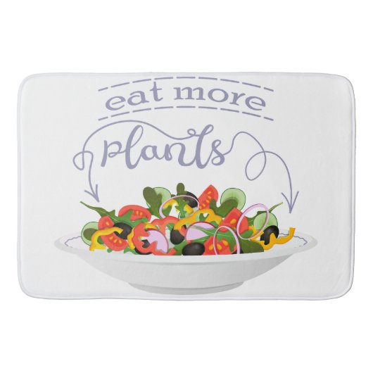 Eet meer planten frisse salade motivatie beletteri badmat (Voorkant)