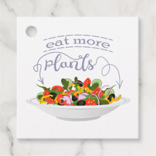 Eet meer planten frisse salade motivatie beletteri bedankjes labels