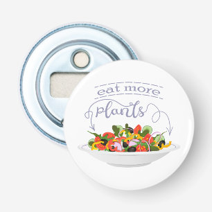 Eet meer planten frisse salade motivatie beletteri button flesopener