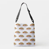 Eet meer planten frisse salade motivatie beletteri crossbody tas (Achterkant)
