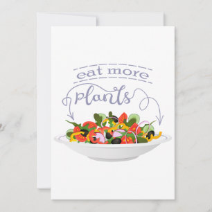 Eet meer planten frisse salade motivatie beletteri kaart
