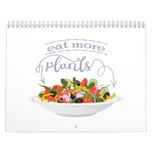 Eet meer planten frisse salade motivatie beletteri kalender