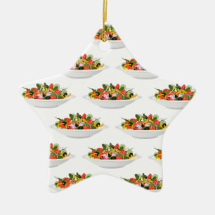 Eet meer planten frisse salade motivatie beletteri keramisch ornament