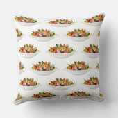 Eet meer planten frisse salade motivatie beletteri kussen (Achterkant)