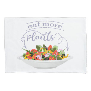 Eet meer planten frisse salade motivatie beletteri kussensloop