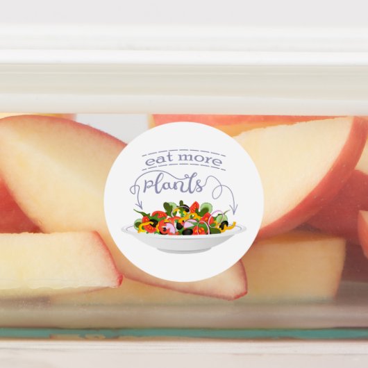 Eet meer planten frisse salade motivatie beletteri labels (Aangebracht)