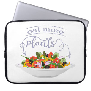 Eet meer planten frisse salade motivatie beletteri laptop sleeve