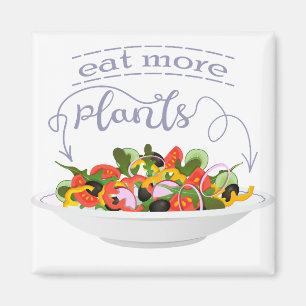Eet meer planten frisse salade motivatie beletteri magneet
