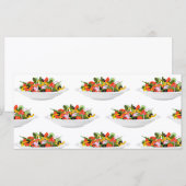Eet meer planten frisse salade motivatie beletteri menu (Voorkant / Achterkant)