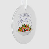 Eet meer planten frisse salade motivatie beletteri ornament (voorkant)