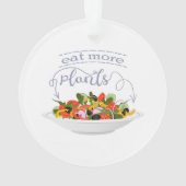 Eet meer planten frisse salade motivatie beletteri ornament (achterkant)