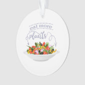 Eet meer planten frisse salade motivatie beletteri ornament (voorkant)